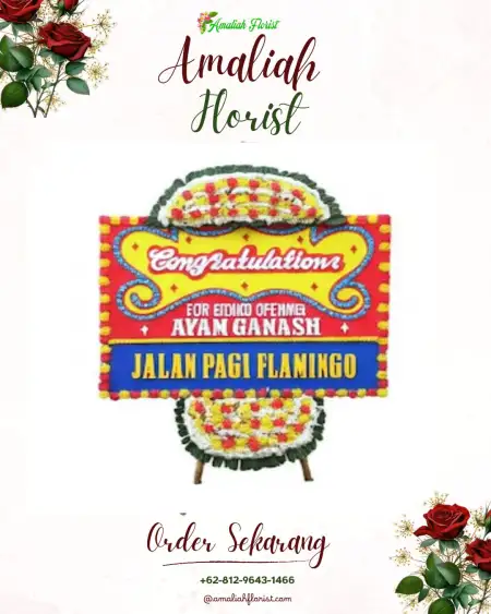 Sewa Papan Bunga Gedung Serbaguna Albasyariah Bojonggede